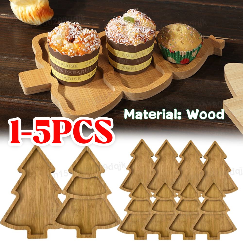 Food Snacks Restaurant - 木製クリスマスツリープレートトレイ、シャルキュトリ、レストラン、デザートボード、食品、前菜、デザート、スナック、寿司、クリスマスデコレーション用