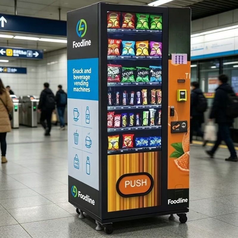 Food Drink Snacks - FLカスタマイズ冷蔵健康食品スナックドリンクコンボ自動販売機