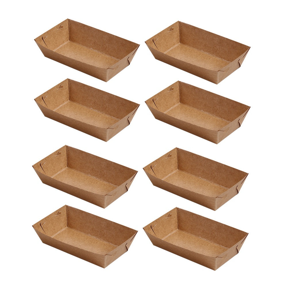 30個入りボート型使い捨て包装箱 クラフト紙製スナックフード - Food Snacks To Eat のレビューと価格