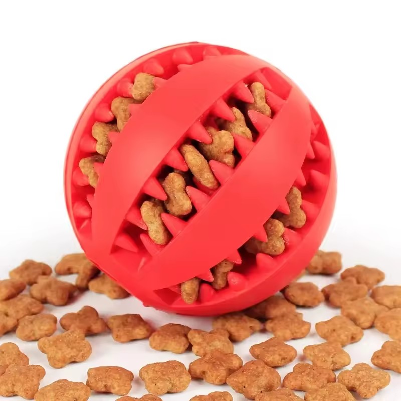 犬用おもちゃ、おやつボール1個。犬の歯の痛みを和らげ、ゆっく - Food Snacks To Eat のレビューと価格