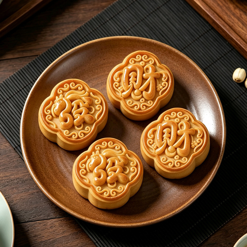 インスタントウェルス 中国風柄月餅型 75g 手動プレス 食 - Food Or Snacks のレビューと価格
