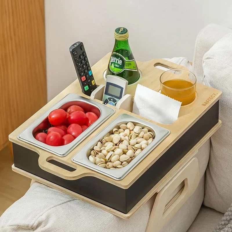 長方形竹トレイデスクトップリモコンホルダースナックバーガート - Food Drink Snacks のレビューと価格