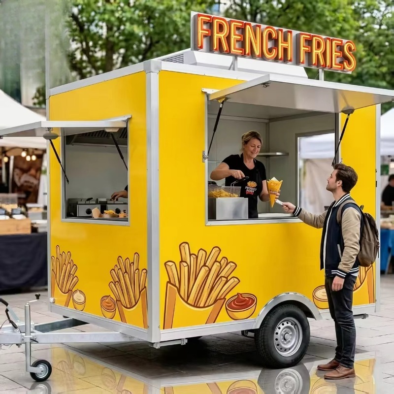 移動式スナックカート（車輪付き）簡単移動式食品販売トラック（ - Food Snacks To Sell のレビューと価格