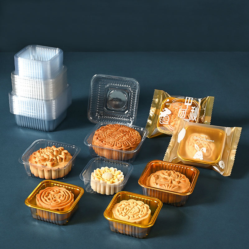 100 個月餅プラスチックトレイ PET ペストリーケーキ卵 - Food Or Snacks のレビューと価格