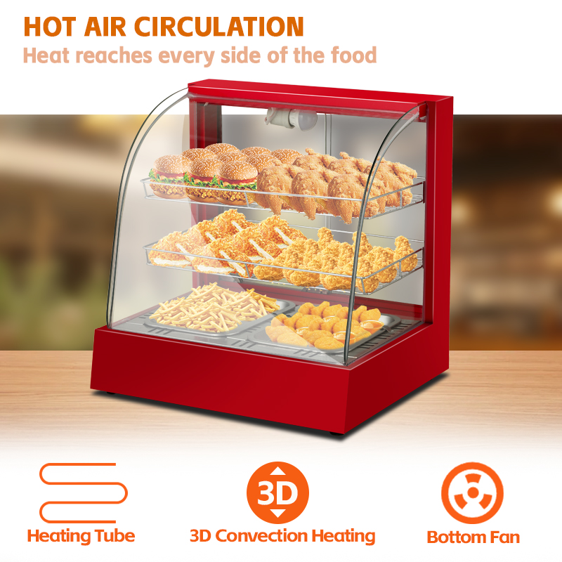 レストランカウンター用電気式食品保温ショーケース、パイ保温デ - Food Snacks Restaurant のレビューと価格